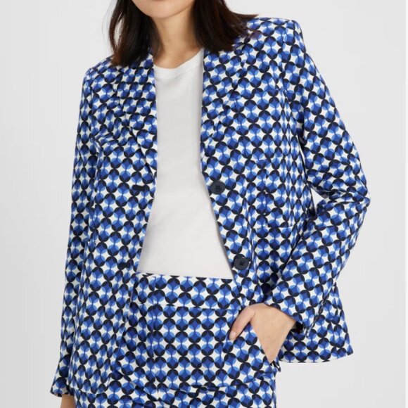 Kate Spade- 	 Patio Tile Twill Blazer - Picture 1 of 2